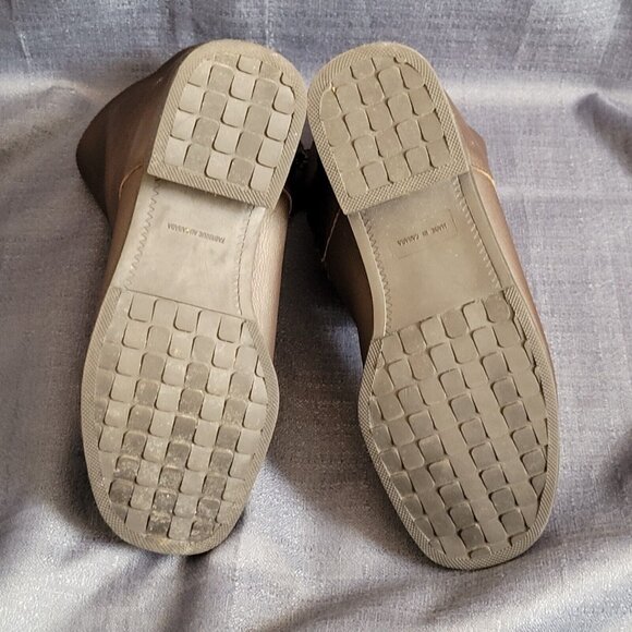 TOE WARMERS Womens 6.5 Shelter Boots Fur Lined Leather Winter Snow Brown Vtg - Picture 3 of 5